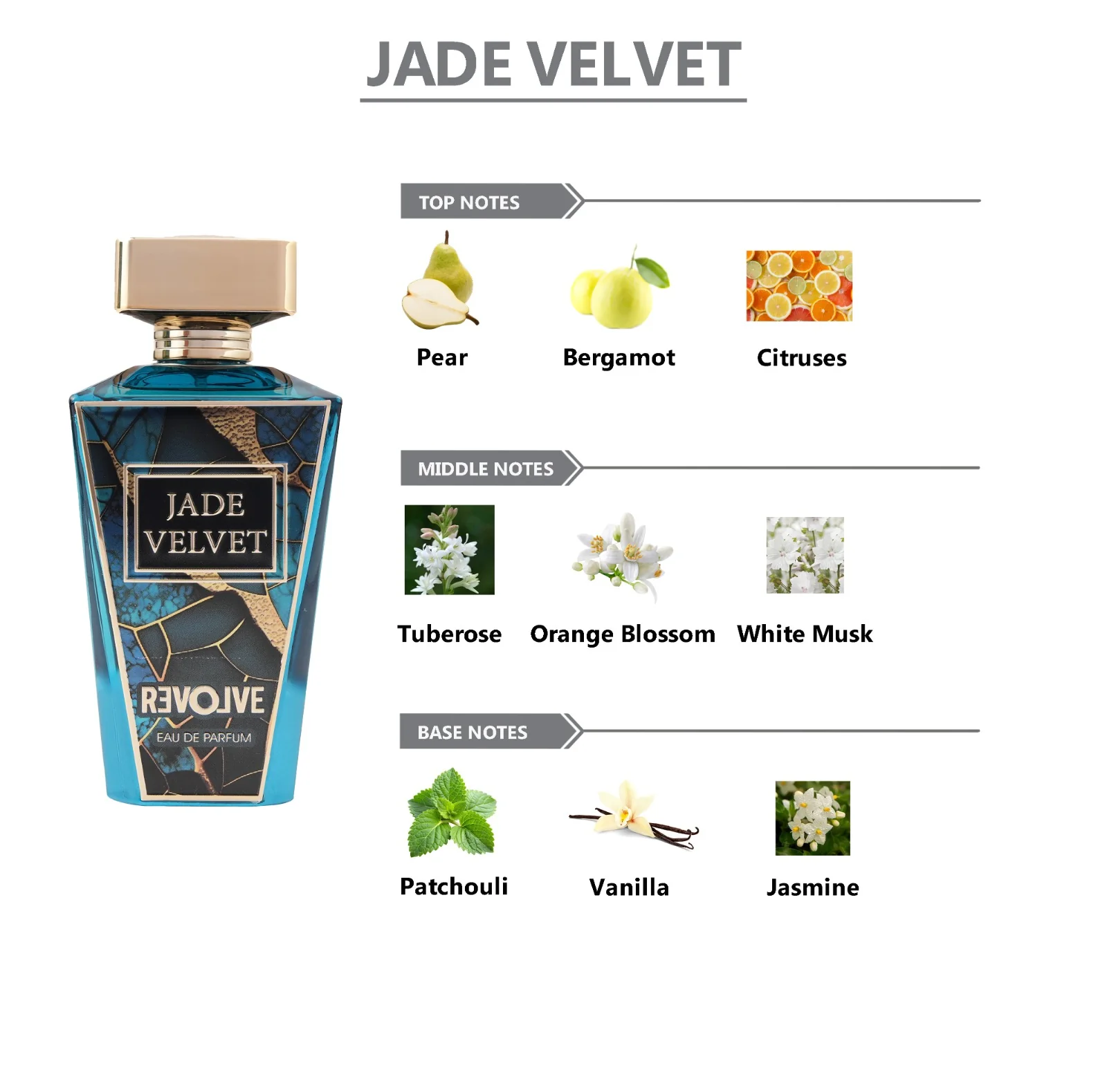 REVOLVE Jade Velvet Eau De Parfum For Men & Women - 100ml - Image 6
