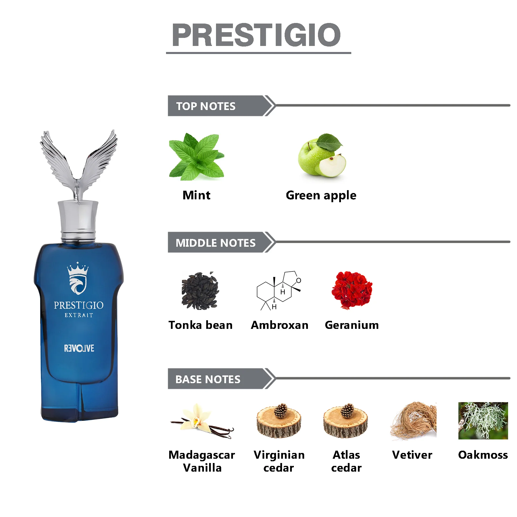 REVOLVE Prestigio Eau De Parfum For Men - 100ml - Image 6