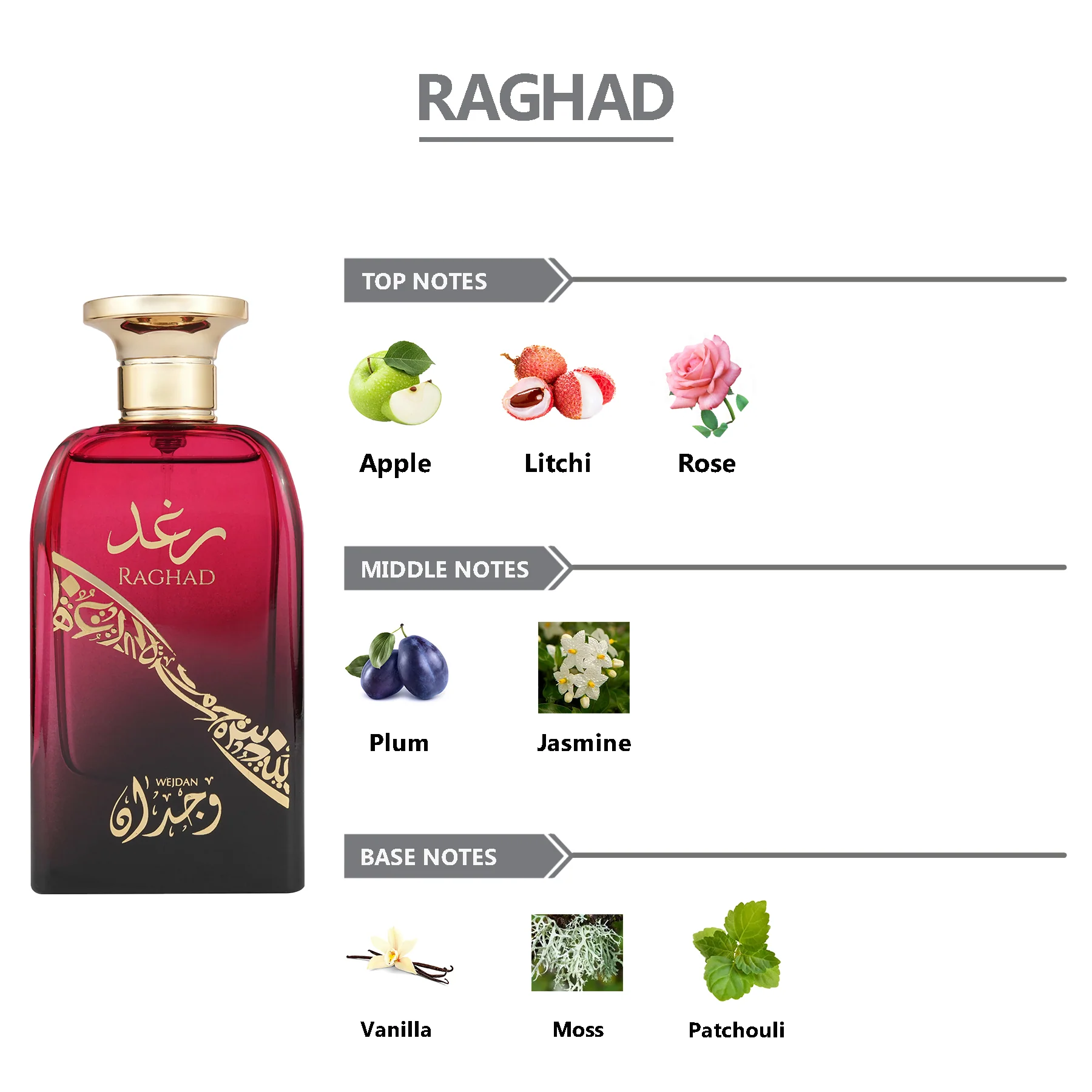 WEJDAN Raghad Eau De Parfum For Men & Women - 100ml - Image 6