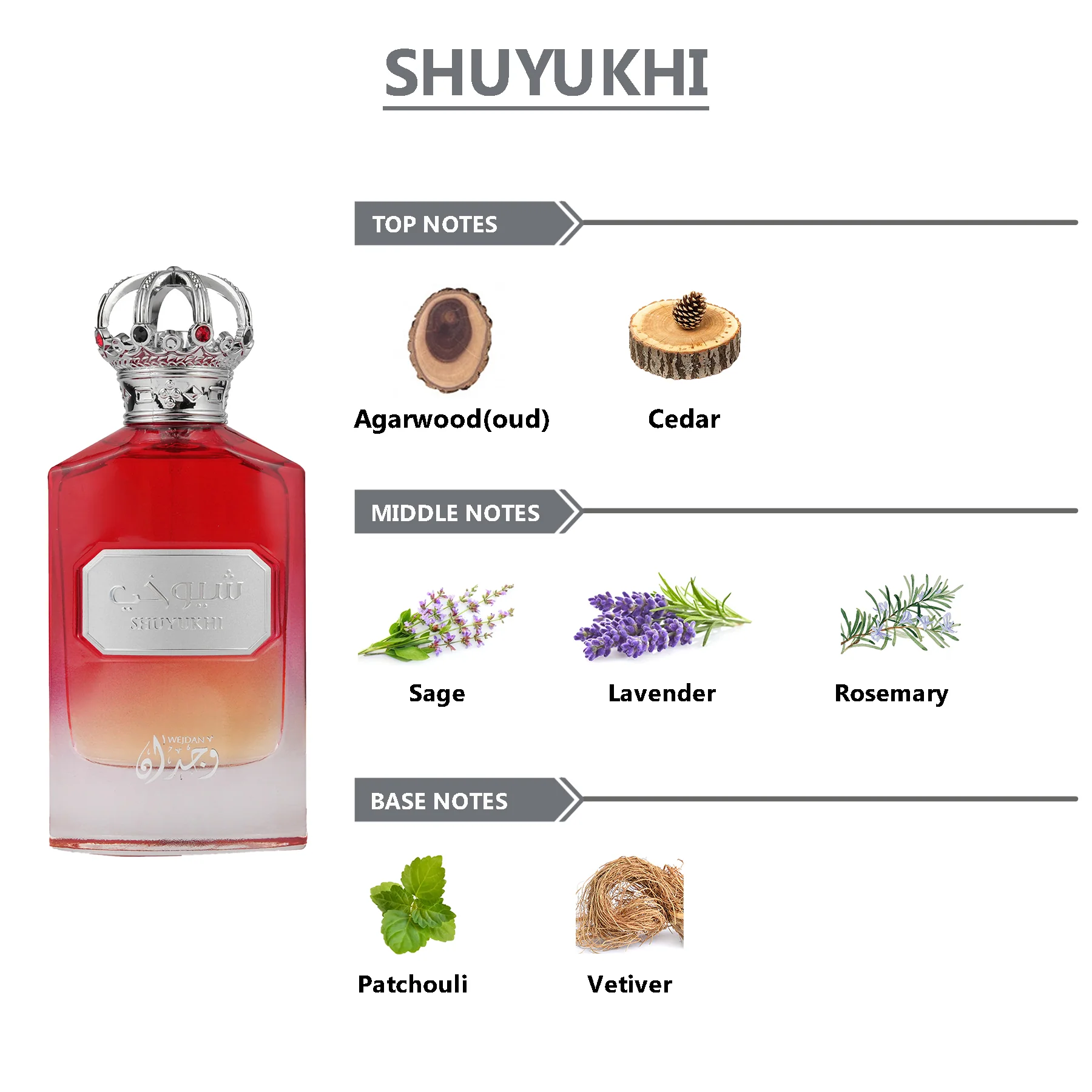 WEJDAN Shuyukhi Eau De Parfum For Men - 100ml - Image 6