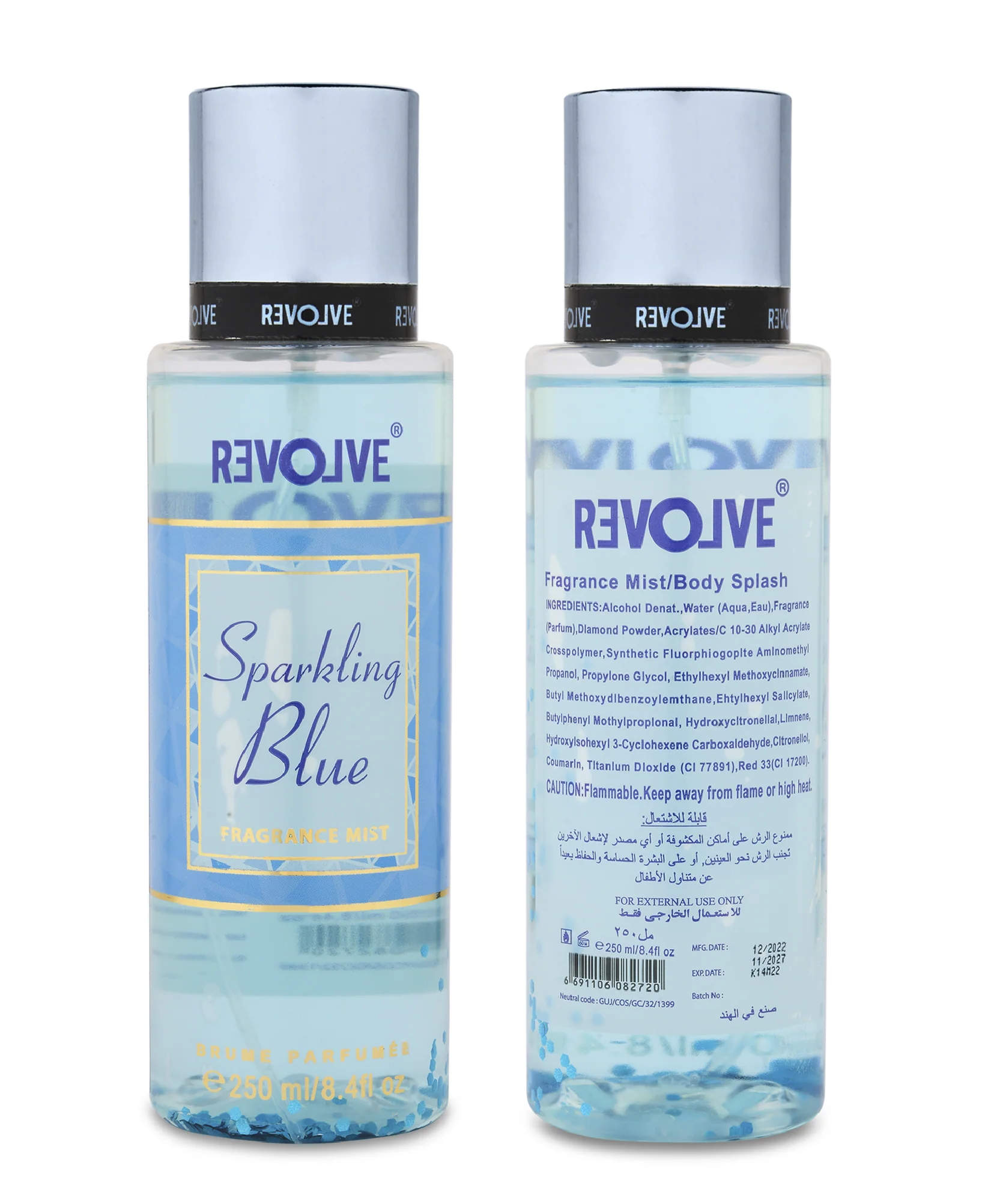 SPARKLING BLUE - 250ML LONG LASTING BODY MIST