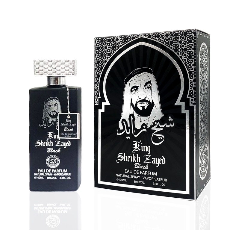 King Sheikh Zayed Black Eau De Parfum for Men -100 ml - Image 4