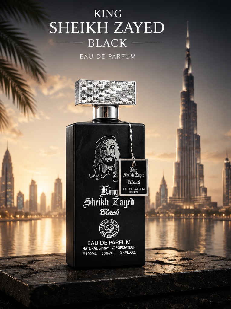 King Sheikh Zayed Black Eau De Parfum for Men -100 ml - Image 2